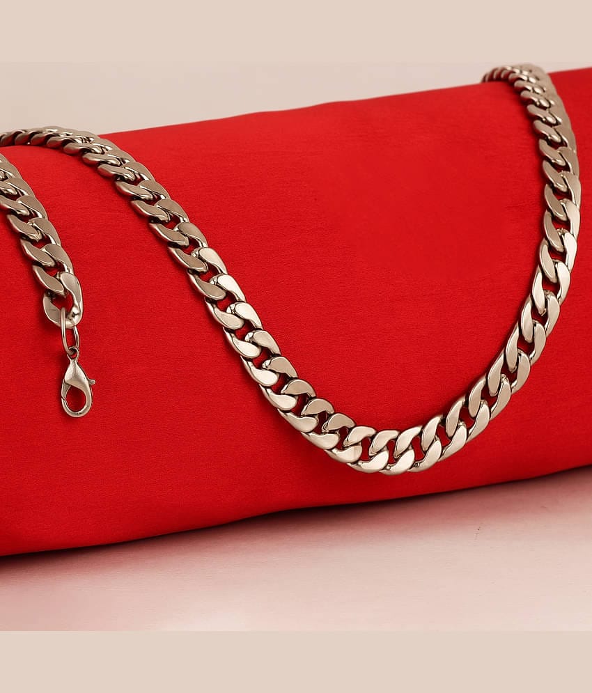 FASHION FRILL Silver Plated Chain ( Set of 1 )