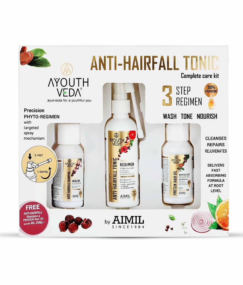AYOUTHVEDA ANTI-HAIRFALL TONIC COMPLETE CARE KIT 200 mL