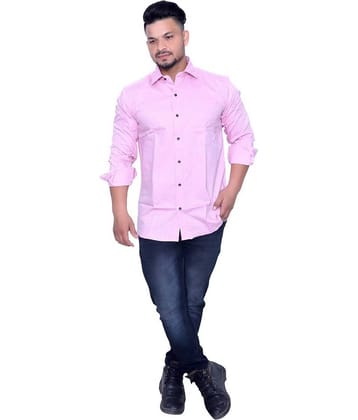 Aish N Ridh 100 Percent Cotton Regular Fit Solids Men's Casual Shirt - Peach ( Pack of 1 )