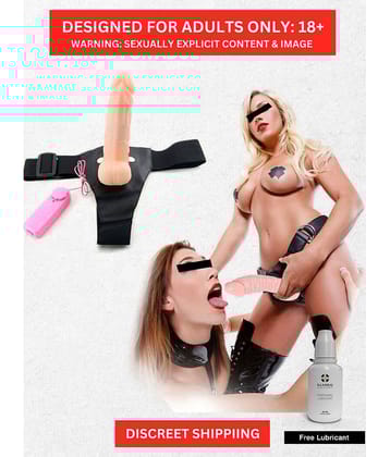 Crazynyt - 7 Inch Strap On Artificial Solid Pe nis Dildo With Belt Sex Toy For Women