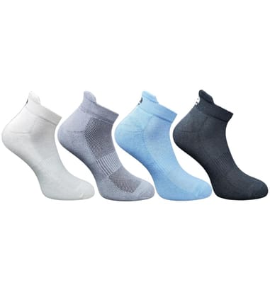 4_Pair Set Unisex Casual Cotton Printed Ankle Length Socks (Multicolor)-PID63499 4_Pair Set Unisex Casual Cotton Printed Ankle Length Socks (Multicolor)-PID63499