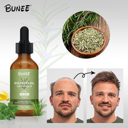 BUNEE Rosemary Hair Growth Serum Oil 30 ML(Pack of 2/3)-Pack of 2