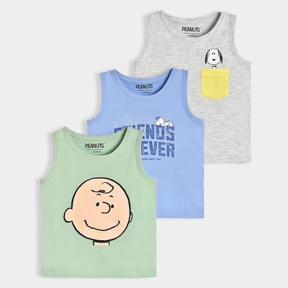 Peanuts™ Snoopy Lycra Vest Pack of 3-6-9 M / Multicolor