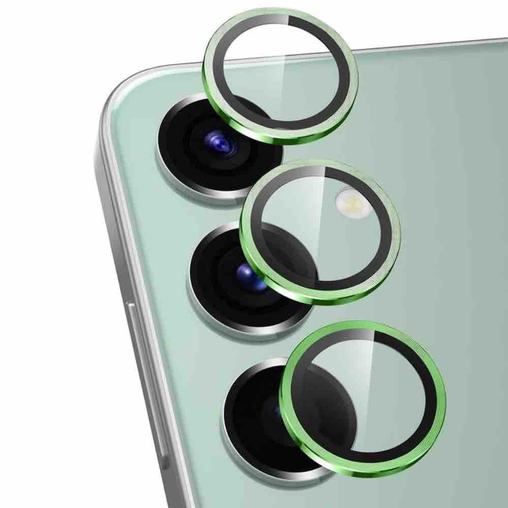 Mint green Metallic camera ring lens guard for Samsung S24 FE