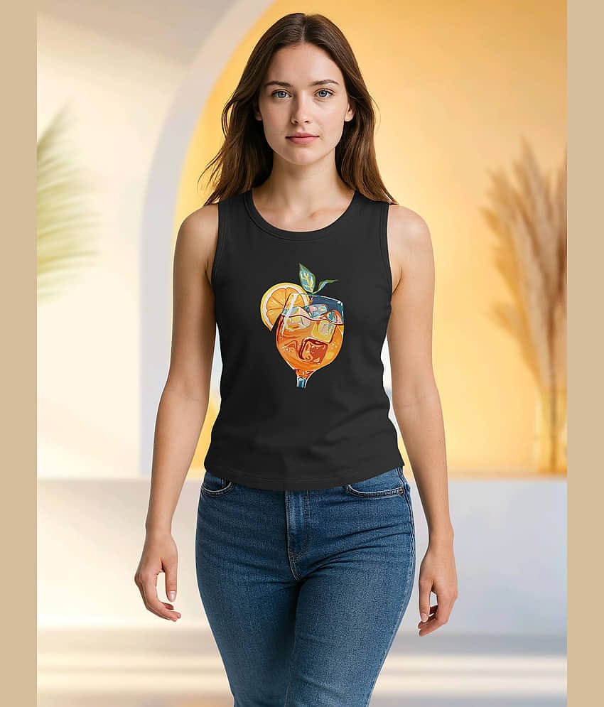 HELLCAT Sleeveless Womens Tshirt | Tshirt for Women_Black11