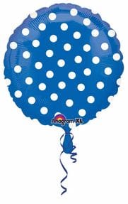 Polka Dot Balloons Blue 18" S50 - Party and Festive Needs | Buy online on ZillyBuy