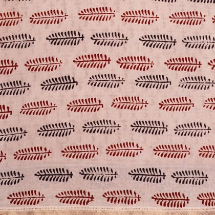HANDLOOM CHANDERI 03 PCS BAGH PRINTED SUIT (SKU - 1RBS01260820 Suit 119)