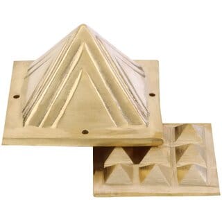 Sambhaav Dual-Layer Brass Pyramid for Vastu Shastra A Powerful Tool to Amplify Energy and Bring Balance to Your Environ
