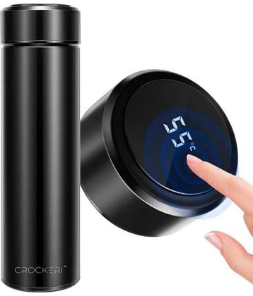 Rudrax Thermos Bottle with Liquid Temperature Display Multicolour 500 mL Stainless Steel Water Bottle set of 1