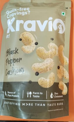 Kravio black pepper cashews 200 g