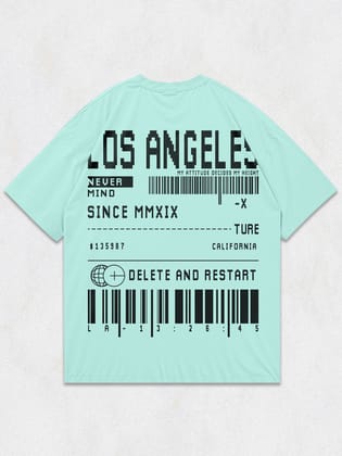 Los Angels Oversized T-Shirt-Mint / S