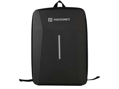 Portronics Byte 2 Laptop Backpack for Laptops up to 15.6 Inches, Reinforced Hard-Shell Front, Spill-Resistant Fabric, Cushioned Straps, Durable Zipper Portronics Byte 2 Laptop Backpack for Laptops up to 15.6 Inches, Reinforced Hard-Shell Front, Spill-Resistant Fabric, Cushioned Straps, Durable Zipper