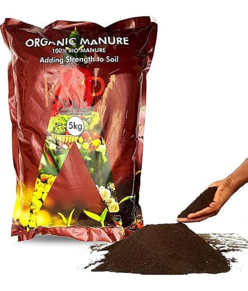KAP Organic Manure for Home and Kitchen Garden Plants - 5 KG Pouch