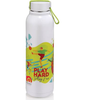 NanoNine - Uni Steel Double Wall White Water Bottle 630 mL ( Set of 1 )