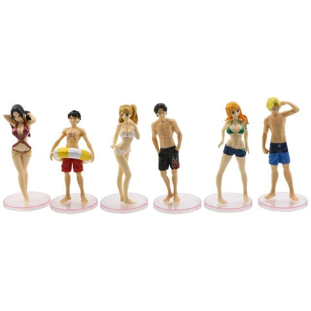 One Piece Swimwear Series Figures - Set of 6 - 11 cm