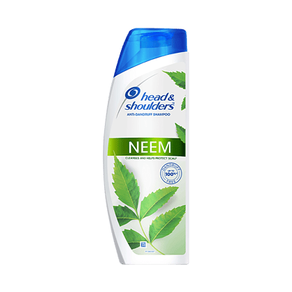 Head & Shoulders Anti-Dandruff Shampoo - Neem, Cleanses & Help Protect Scalp, Upto 100% Dandruff Free, 180 Ml