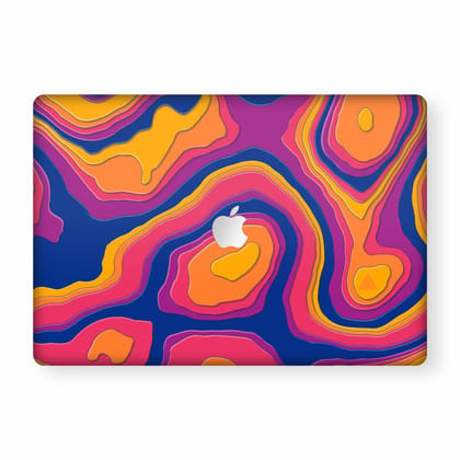 Colourful Curvature MacBook Skins Collection Colourful Curvature MacBook Skins Collection - Core Orange
