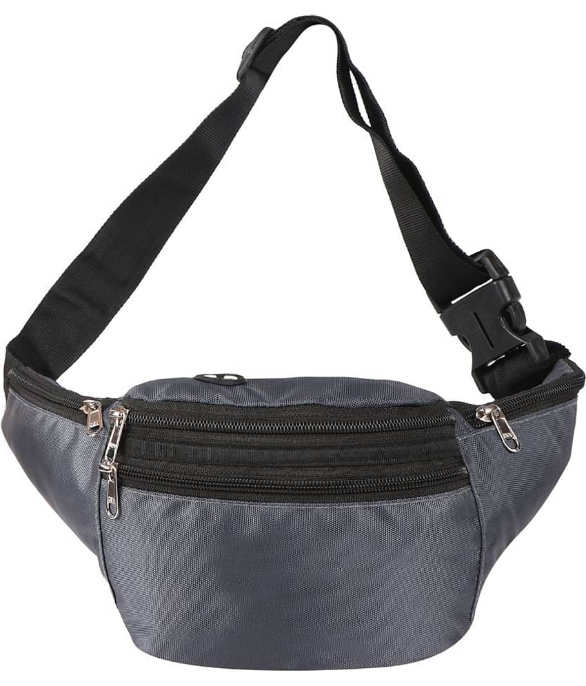 Nice Purse Polyester Grey Waist Pouch