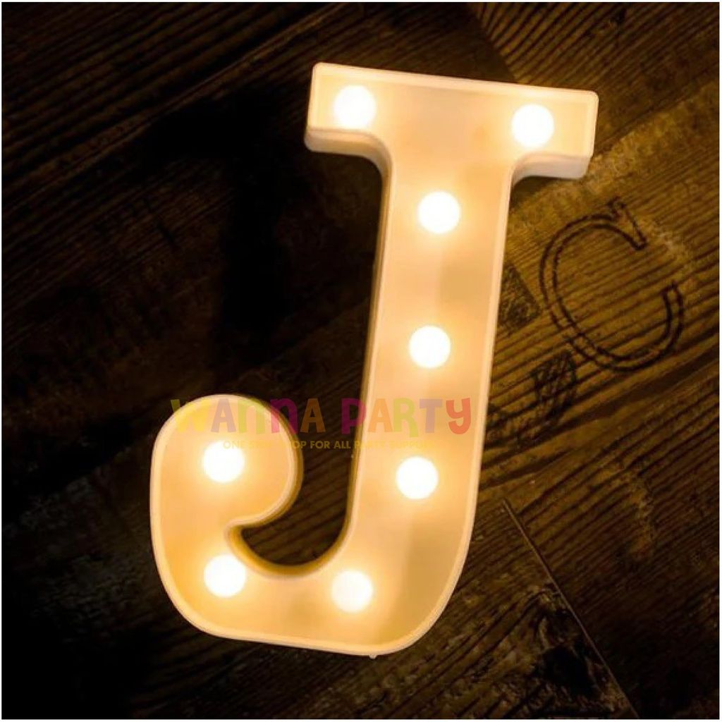 LED Marquee Alphabet Letter J - 1 PC - Party and Festive Needs | Buy online on ZillyBuy