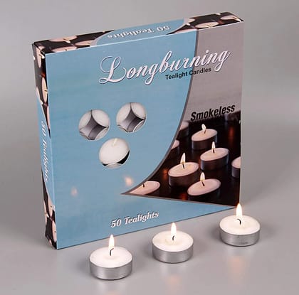 Parkash Candle Tea Light (Set of 50) (10 gm) (4 hr)