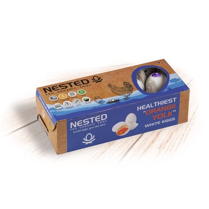 NESTED FARM WHITE EGGS 6PCS