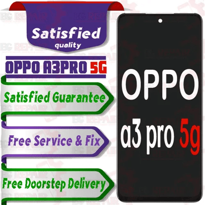 Oppo A3 pro 5g Combo LCD with Touch Screen for A3pro 5g  Black (display glass combo folder)normal