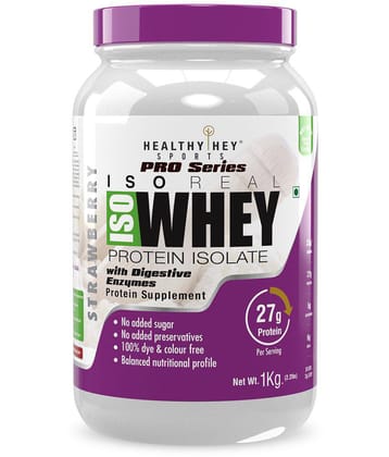 HealthyHey Sports ISO Whey Protein - ISOReal with DigeZyme 1 kg