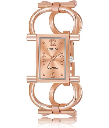 Lorem - Rose Gold Metal Analog Womens Watch
