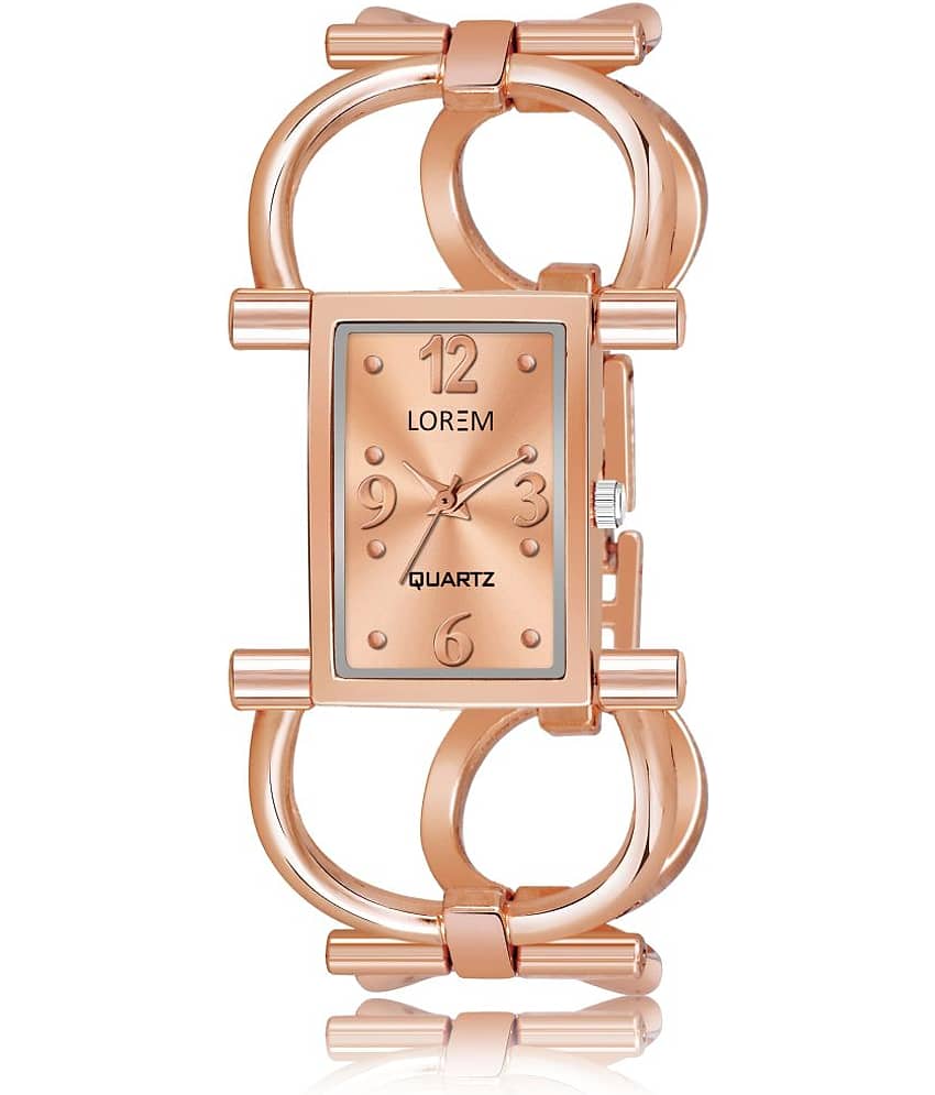 Lorem - Rose Gold Metal Analog Womens Watch