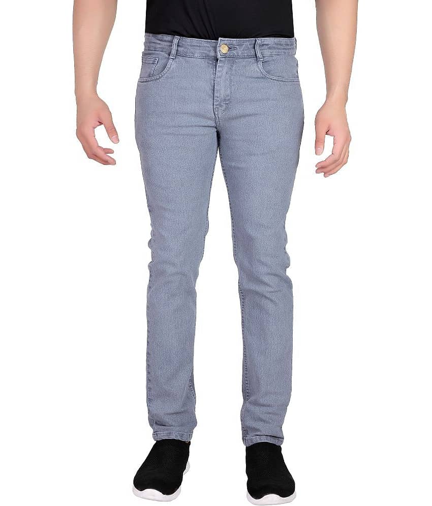 RAGZO - Grey Denim Slim Fit Men's Jeans ( Pack of 1 )