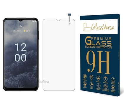 GlassVerse 9H Tempered Glass For Nokia G60 (PACK OF 1) with Free Installation Kit Full screen Coverage - 6.58 inch GlassVerse 9H Tempered Glass For Nokia G60 (PACK OF 1) with Free Installation Kit Full screen Coverage - 6.58 inch - Transparent / True Vie
