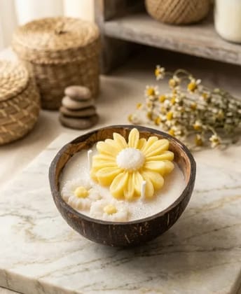 Coconut Daisy candle