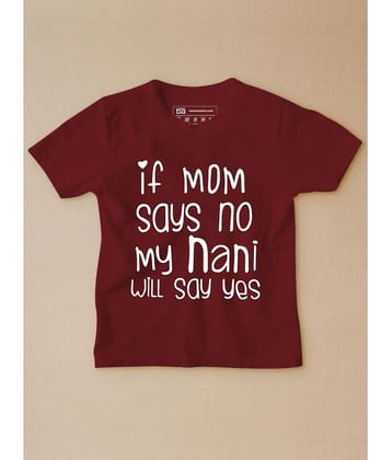 Be Awara Pack of 1 Boys Cotton T-Shirt ( Maroon )