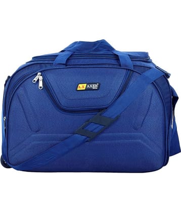AXEN BAGS - Blue Polyester Duffle Trolley