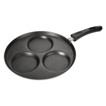 Premier Non-Stick Mini Uthappam / Pancake Pan - 3 Cavity Premier Non-Stick Mini Uthappam / Pancake Pan - 3 Cavity