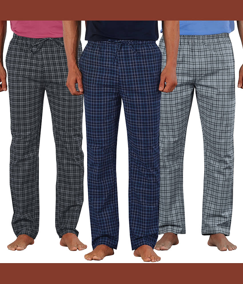 XYXX Pack of 3 Pyjama For Men's ( Multi )