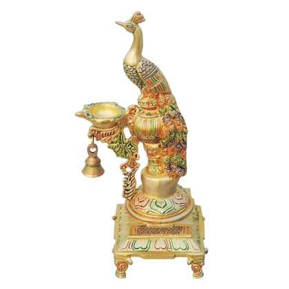 Brass Fancy Peacock Deepak (BSMAS1255 C) Brass Fancy Peacock Deepak (BSMAS1255 C)