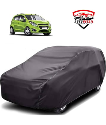 AutoRetail Car Body Cover for Chevrolet Beat [2011-2014] Without Mirror Pocket ( Pack of 1 ) , Grey