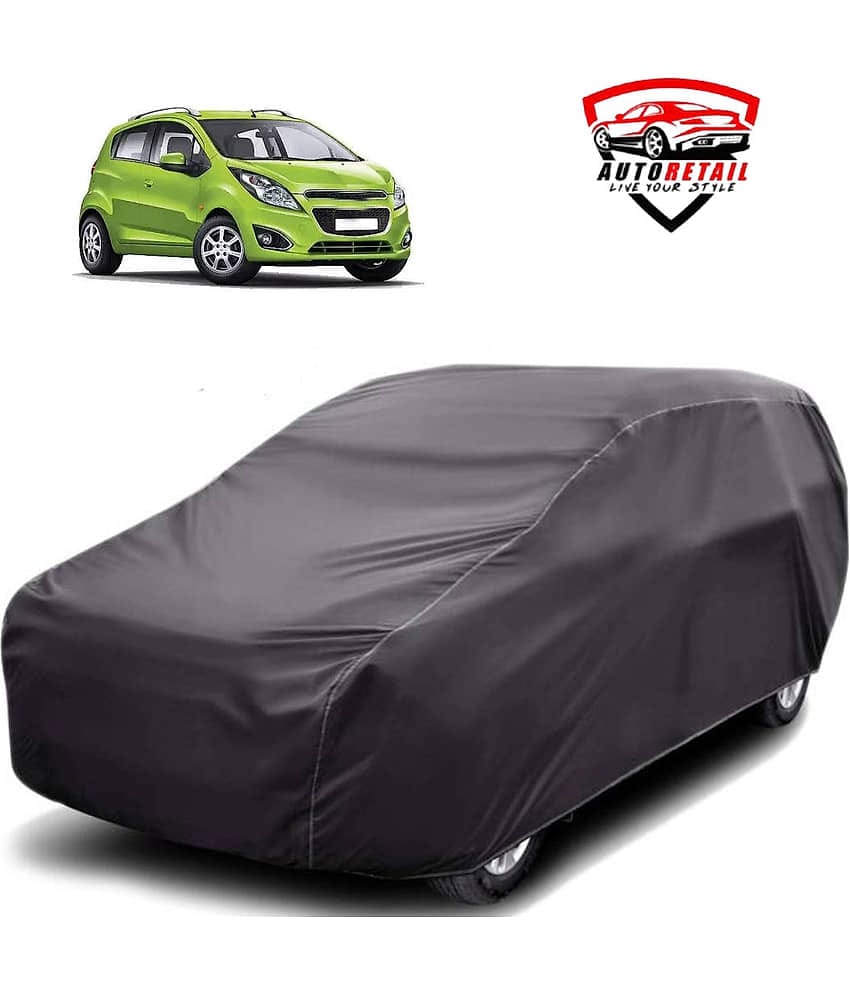 AutoRetail Car Body Cover for Chevrolet Beat [2011-2014] Without Mirror Pocket ( Pack of 1 ) , Grey