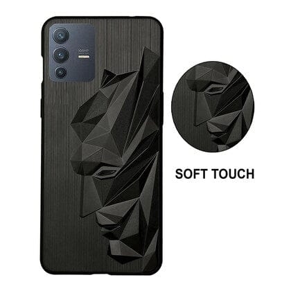 Superhero Engraved logo silicon Case for Vivo V23 Pro