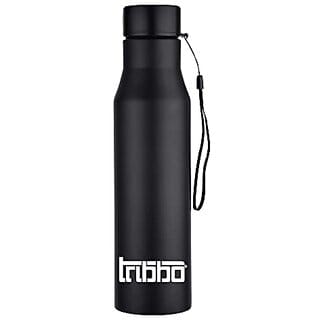 TRIBBO Stainless Steel Water Bottle 1 litre Water Bottles For Fridge School,Gym,Home,office,Boys   Girls Kids Leak Proof(BLACKSIPPER CAP SET OF 1 1000 ML Model-Diana)