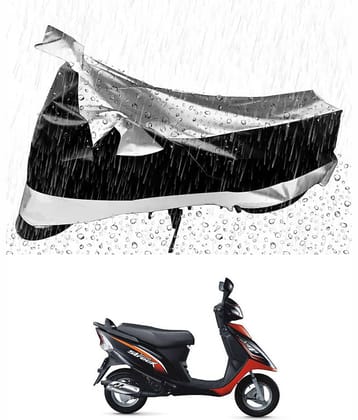 JVG Bike Body Cover for TVS Scooty Streak ( Pack of 1 ) , Silver
