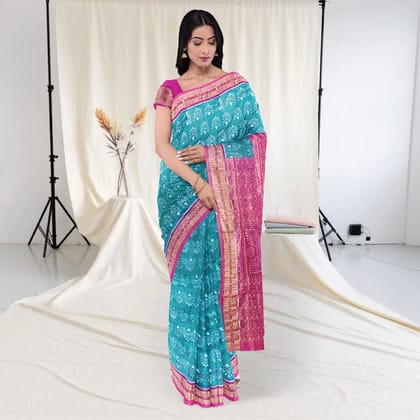 Floral Motifs Sambalpuri Silk Saree Floral Motifs Sambalpuri Silk Saree