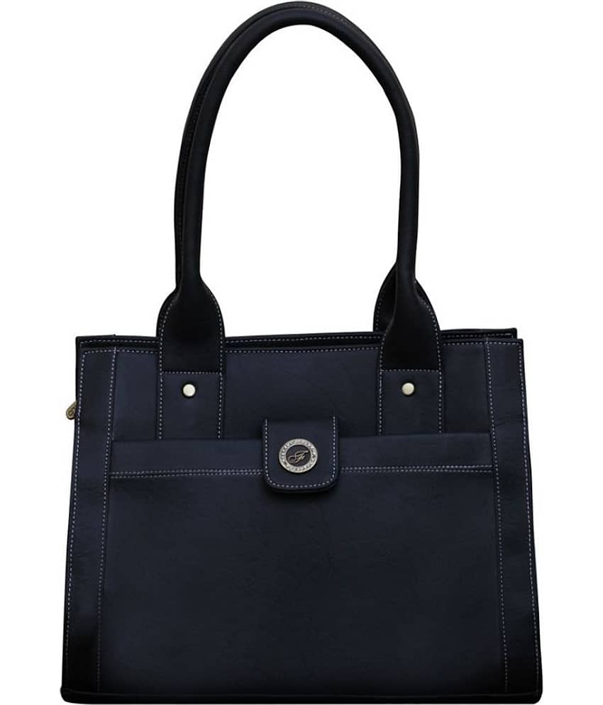Fostelo Shoulder Bag Faux Leather Set of 1 ( Black )