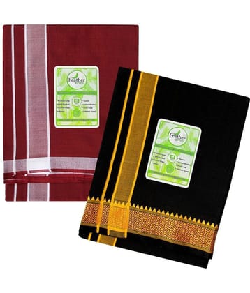 Feather Green Multi Dhoti - Free size