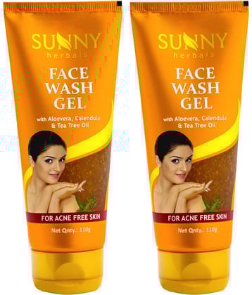 SUNNY HERBALS Tea Tree Oil Face Wash 110 mL Pack of 2