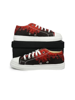 Women Printed Lightweight Canvas Sneakers