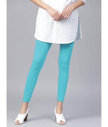 TCG - Blue Cotton Blend Women's Leggings ( Pack of 1 )