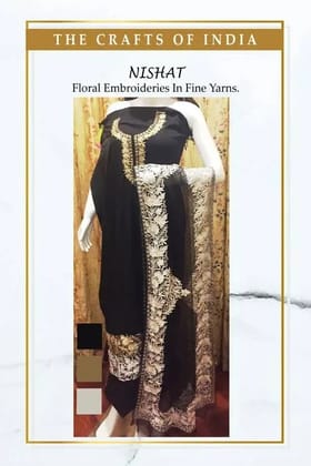 Black Kurti with Odhani in Fine Cottons