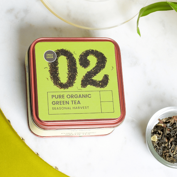 Pure Organic Green Tea-50 GMS / Tin Box